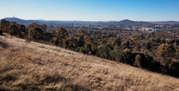 Red Hill view (oil paint filter)