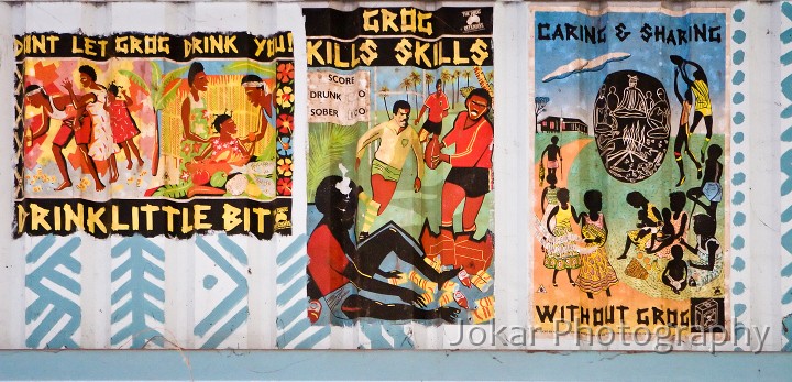 Darwin_20070903_063.jpg - Posters, Tiwi Art Centre, Bathurst Island, NT
