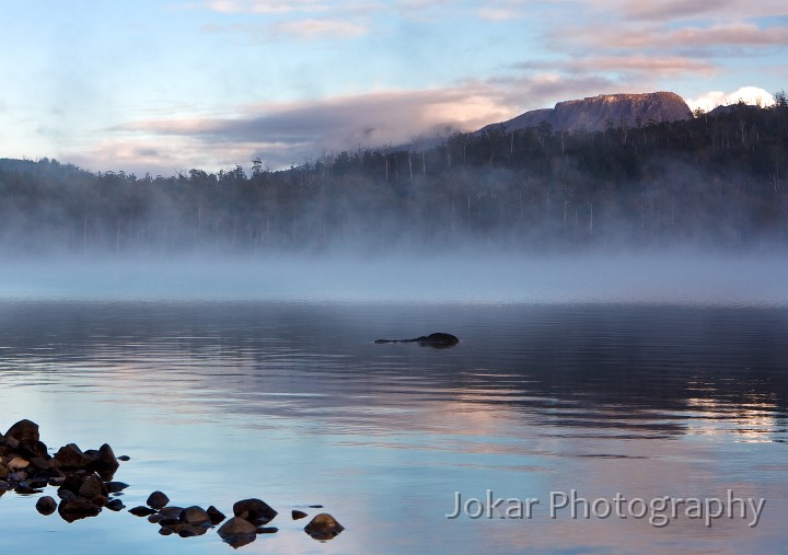 Overland_Track_20090212_810.jpg - Mt Olympus viewed from Cynthia Bay, Lake St Clair, Overland Track, Tasmania