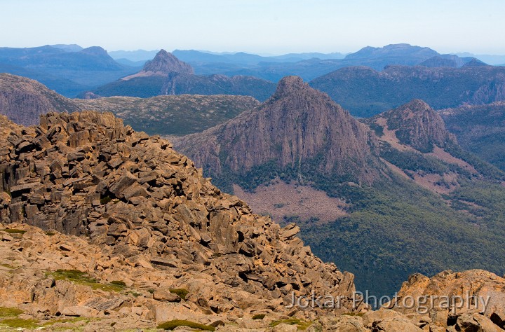 Overland_Track_20090206_396.jpg - Looking south from Mount Ossa summit, Overland Track, Tasmania